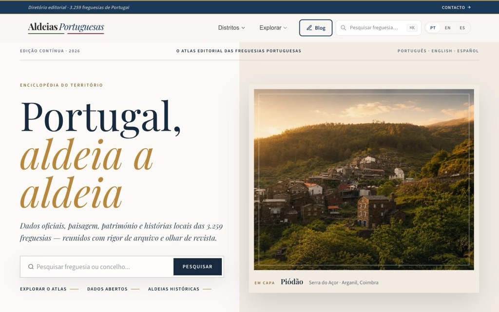 Vista de Pueblos de España y Aldeias Portuguesas